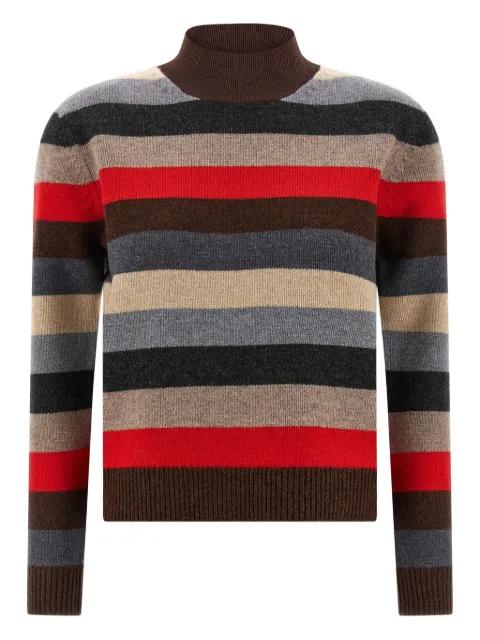 striped-patter wool pullover by TORY BURCH