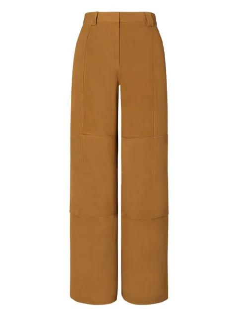 suede panelled trousers by TORY BURCH
