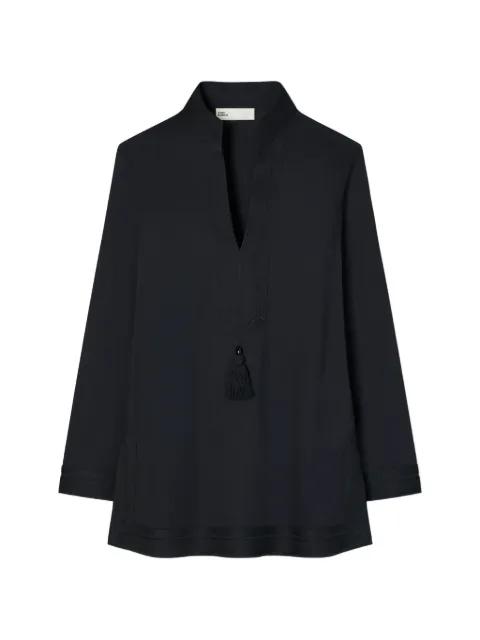 tassel-detail cotton tunic by TORY BURCH