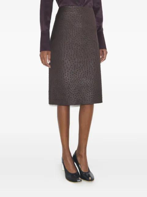 textured mini skirt by TORY BURCH