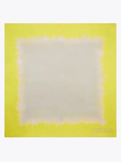 tie-dye silk square scarf by TORY BURCH