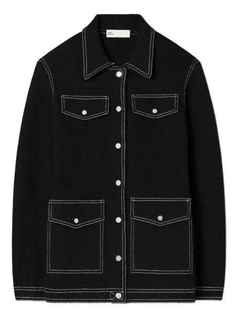 topstitch jacket by TORY BURCH