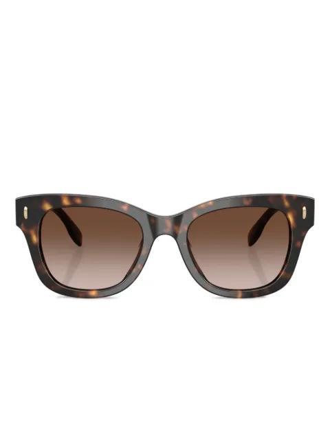 tortoiseshell square sunglasses by TORY BURCH