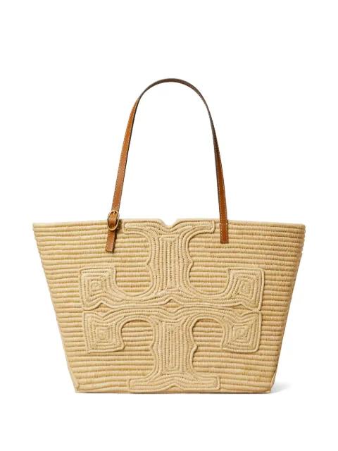 x Doum large Ella raffia tote by TORY BURCH