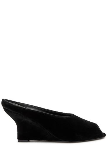 85 peep-toe velvet mules by TOTEME