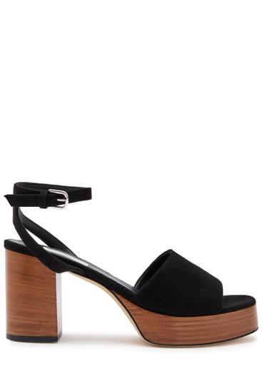 90 suede platform sandals by TOTEME