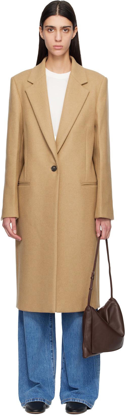 Beige Classic Winter Coat by TOTEME
