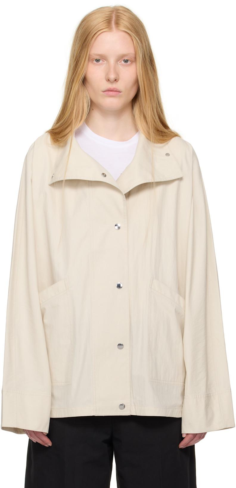 Beige Summer Parachute Jacket by TOTEME