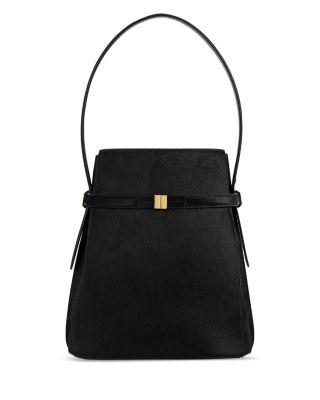 Belted Calf Hair Bucket Bag by TOTEME