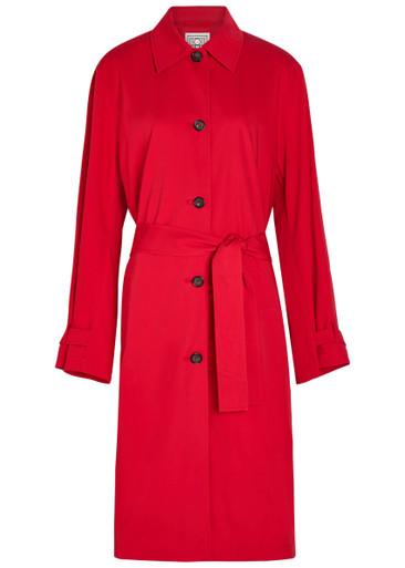 Belted cotton trench coat by TOTEME