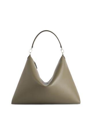 Bevel Grained Leather Shoulder Bag by TOTEME
