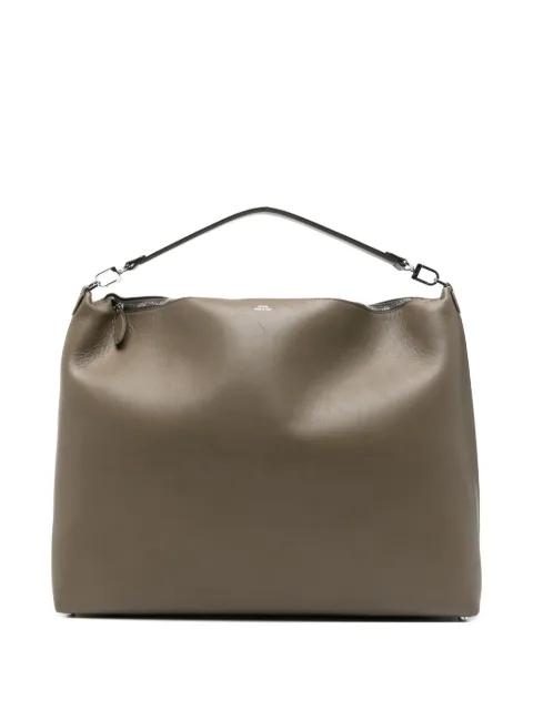 Bevel leather shoulder bag by TOTEME