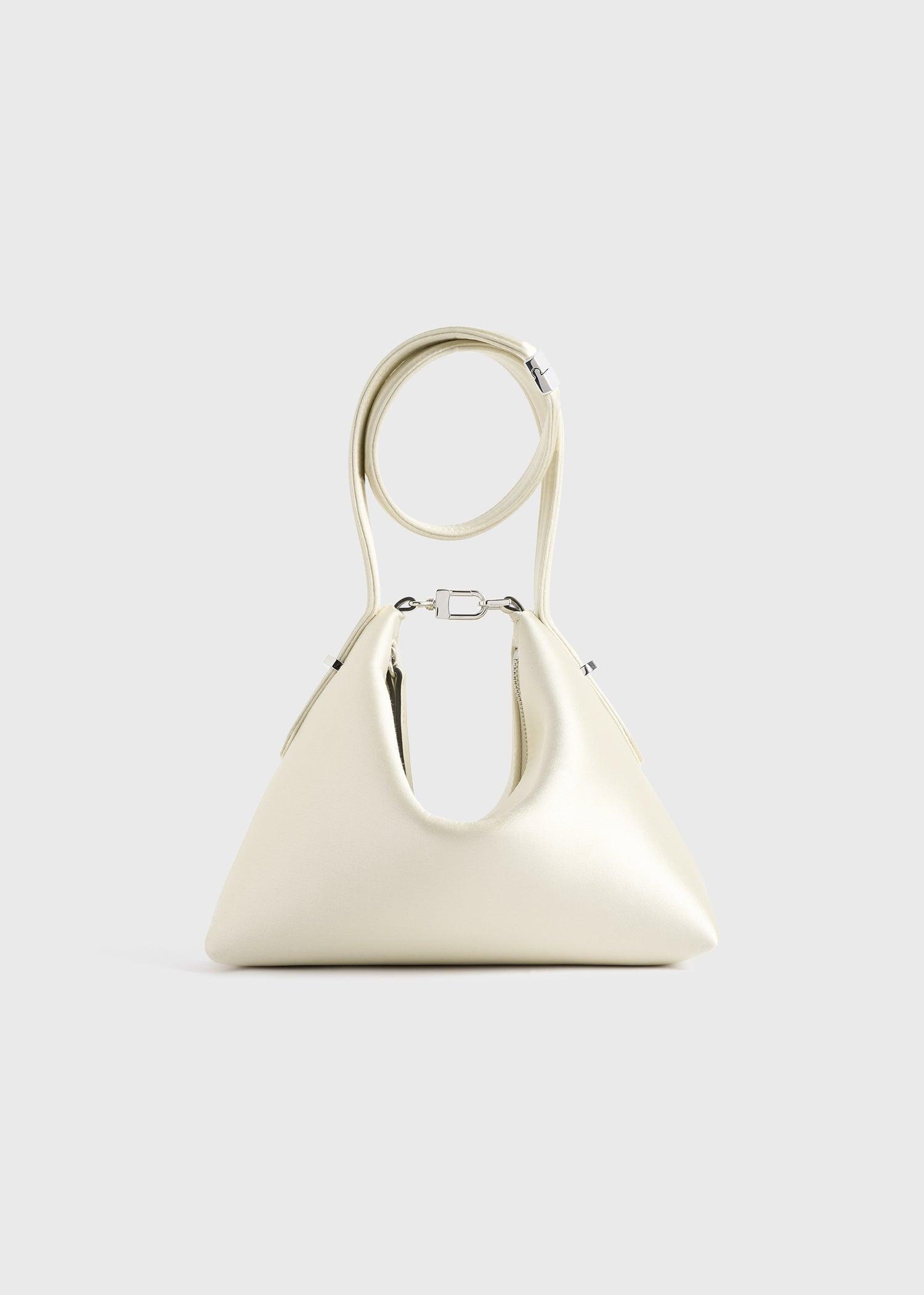 Bevel satin wristlet ecru by TOTEME