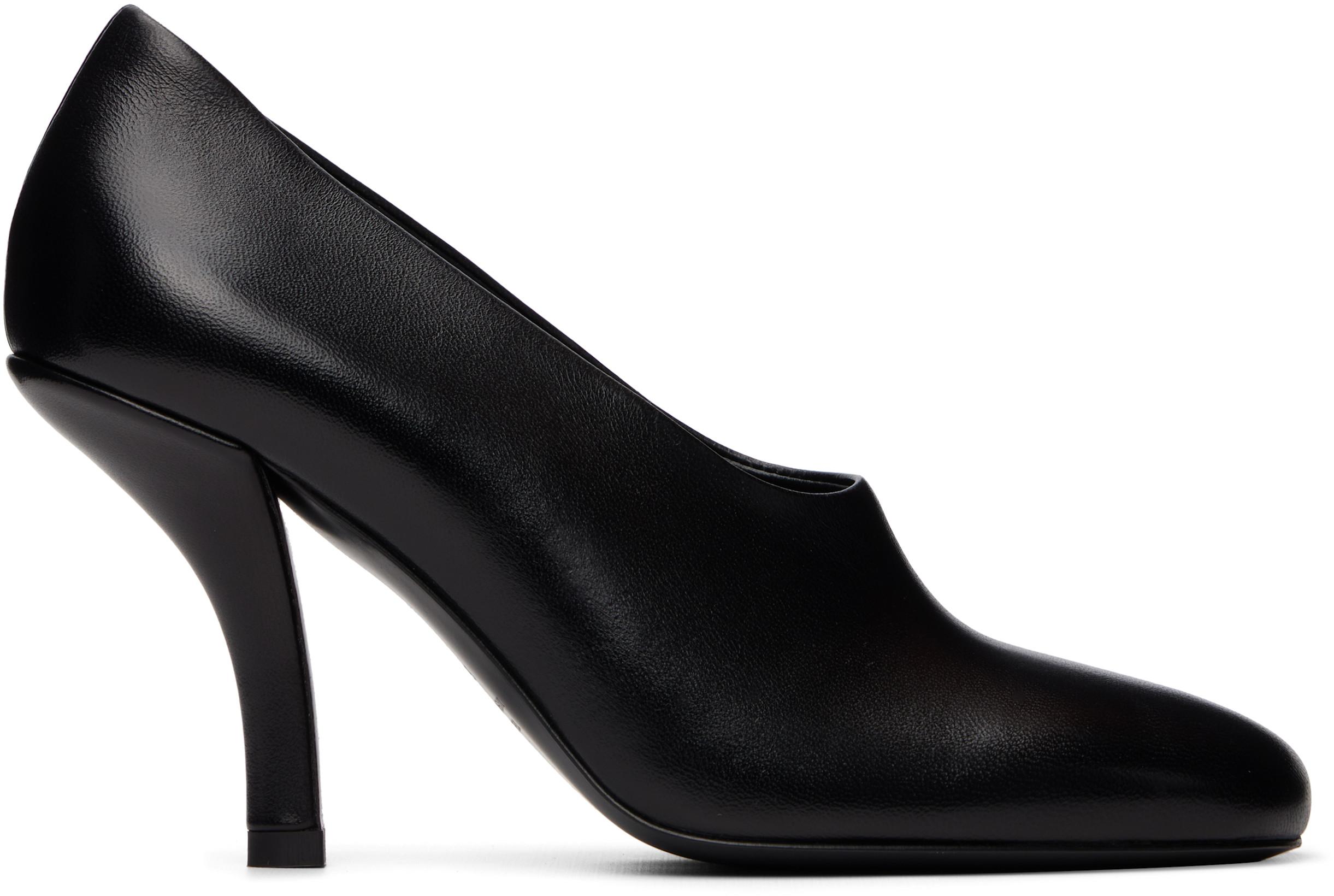 Black Contour Nappa Heels by TOTEME