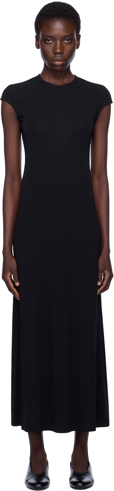 Black Everyday Midi Dress by TOTEME