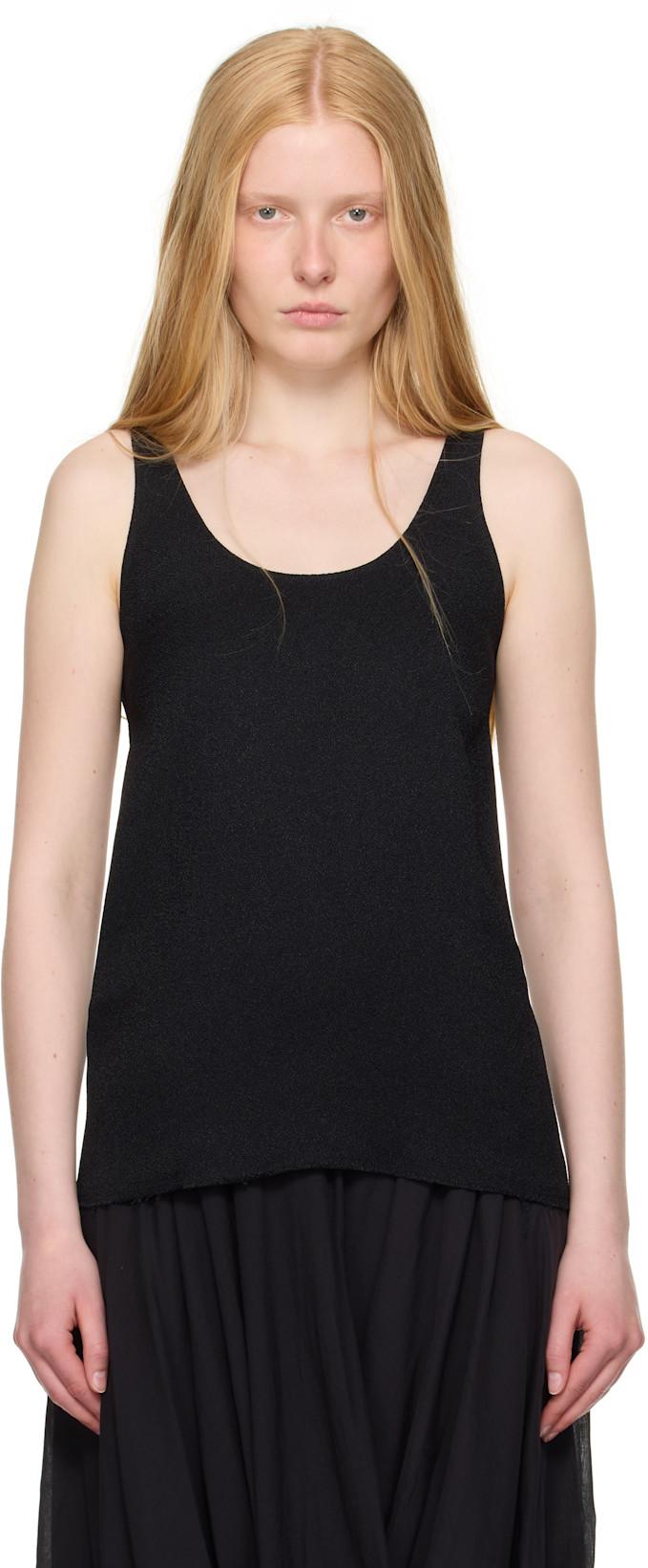 Black Sablé Tank Top by TOTEME