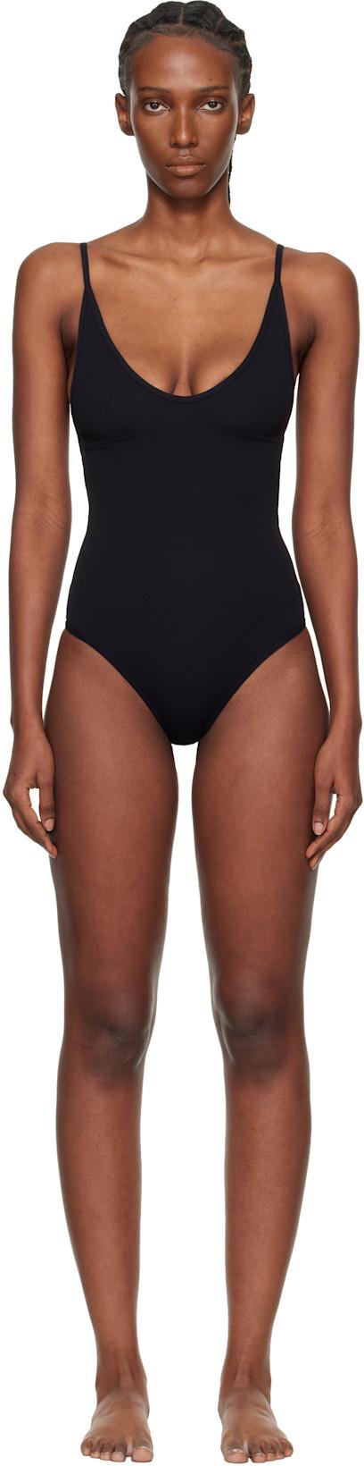 Black Scoop One-Piece Swimsuit by TOTEME
