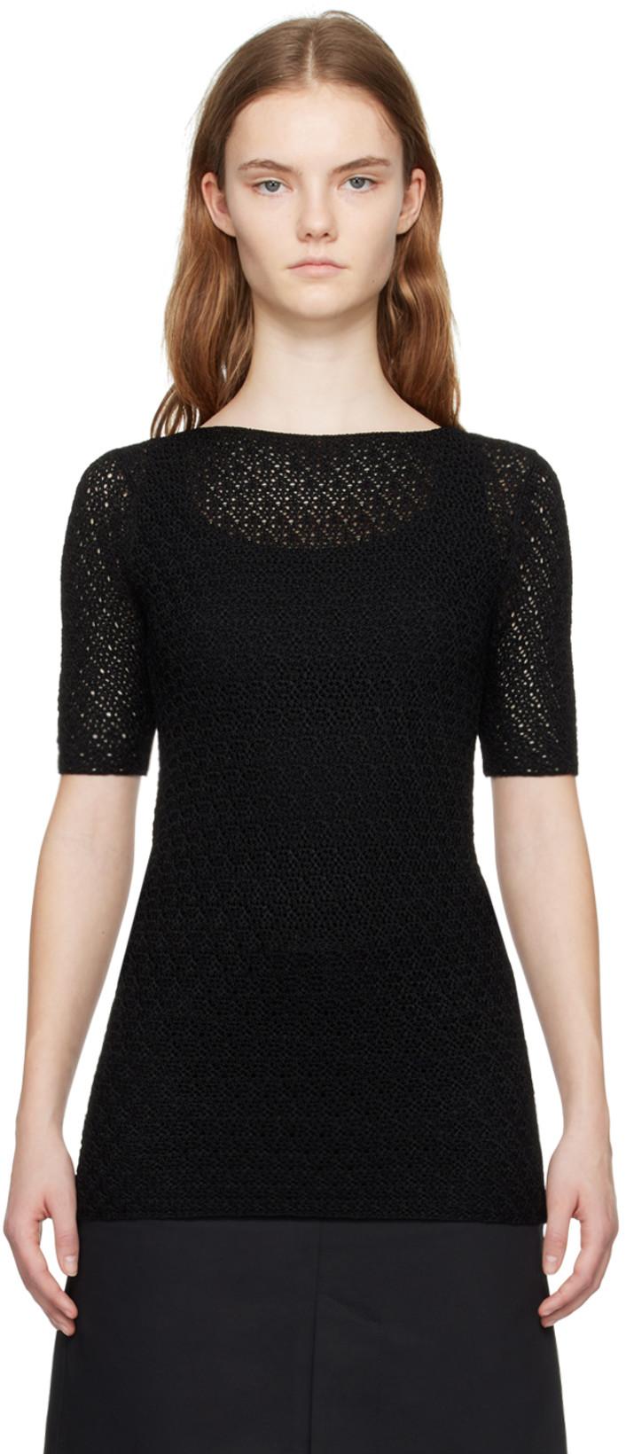 Black Slim T-Shirt by TOTEME