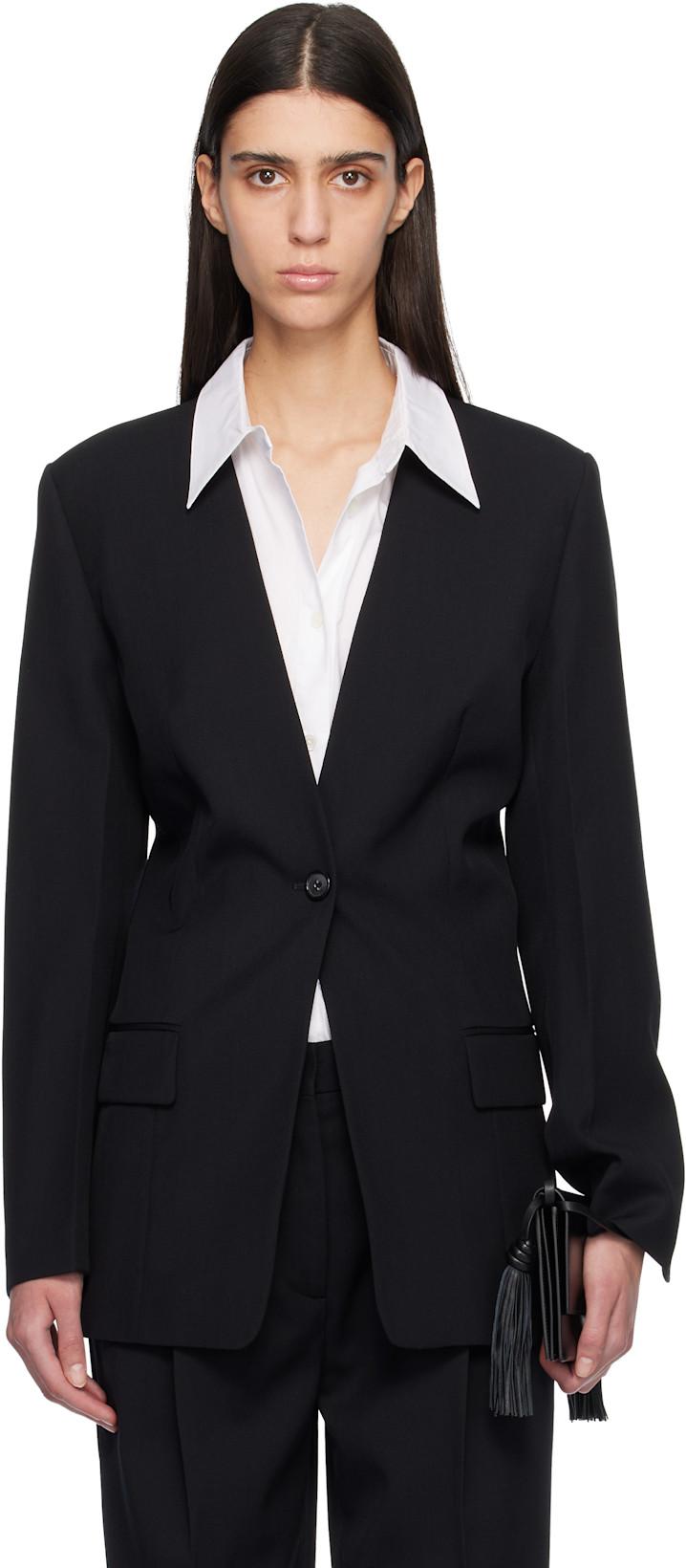 Black Slouch Blazer by TOTEME