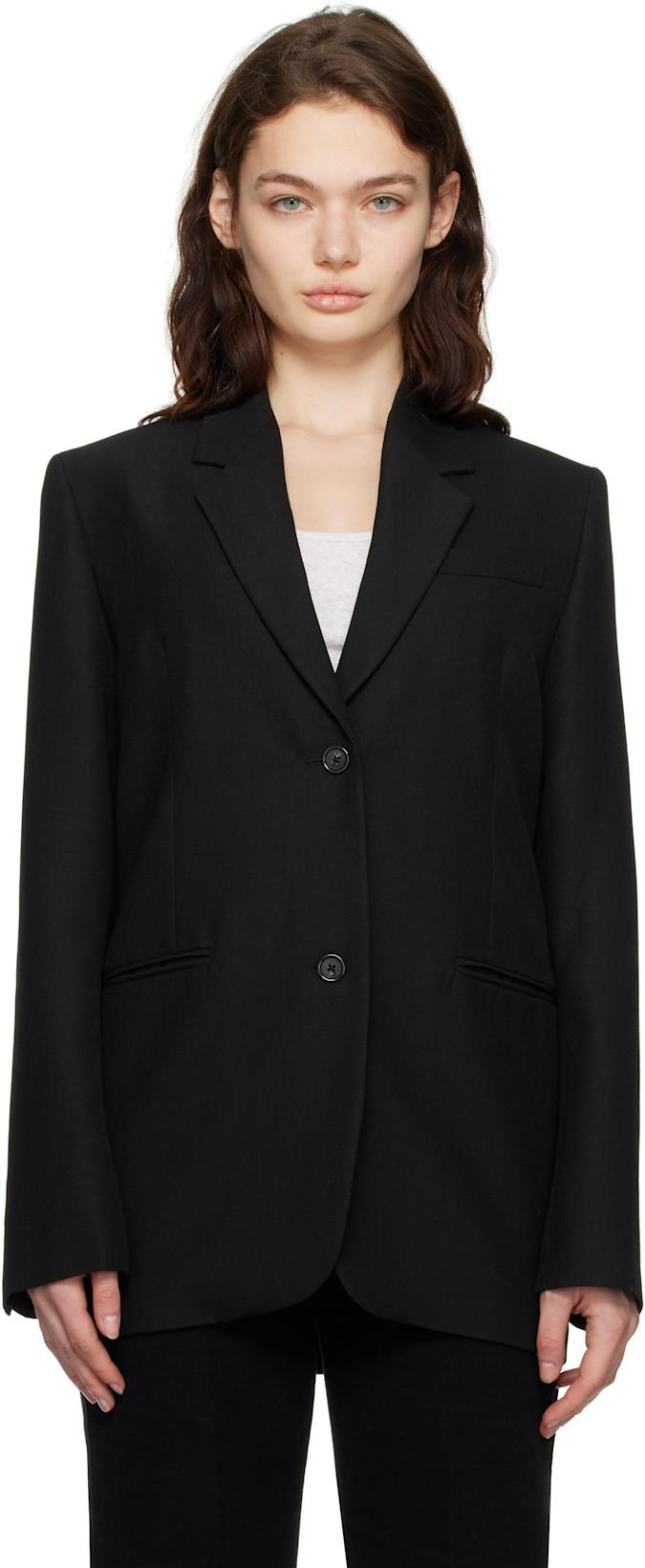 Black Tailored Suit Blazer by TOTEME
