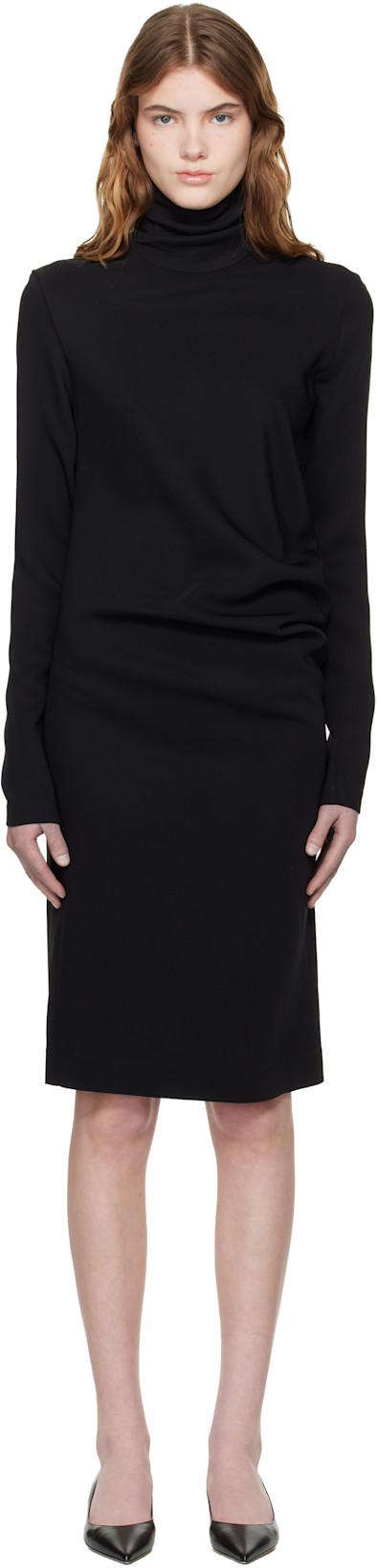 Black Twist Minidress by TOTEME
