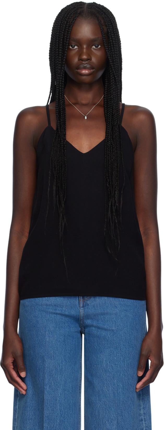 Black V-Neck Camisole by TOTEME