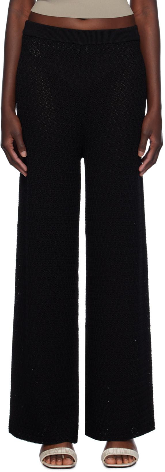Black Wide-Leg Trousers by TOTEME