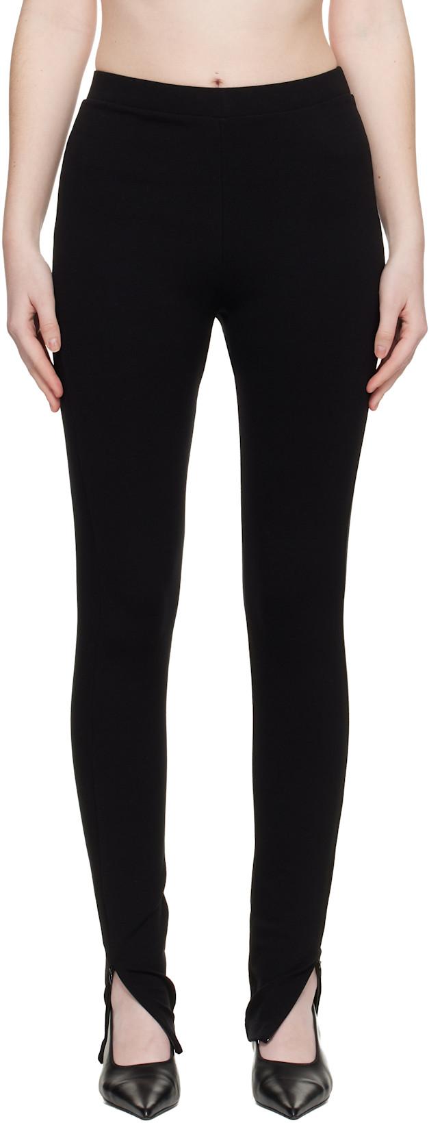 Black Zip Leggings by TOTEME