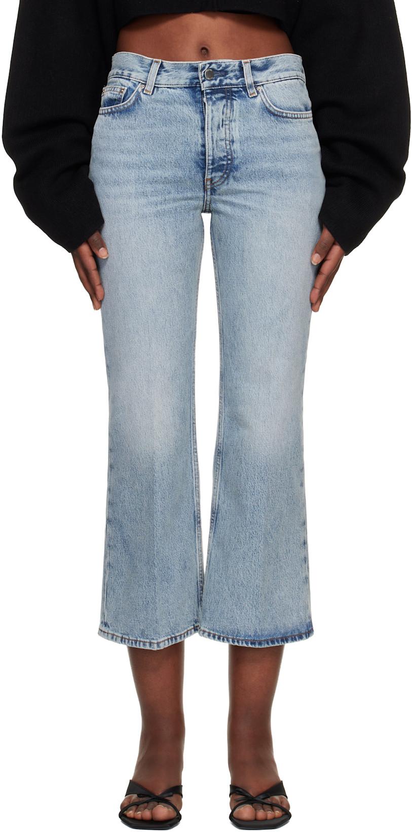 Blue Kick Flare Jeans by TOTEME
