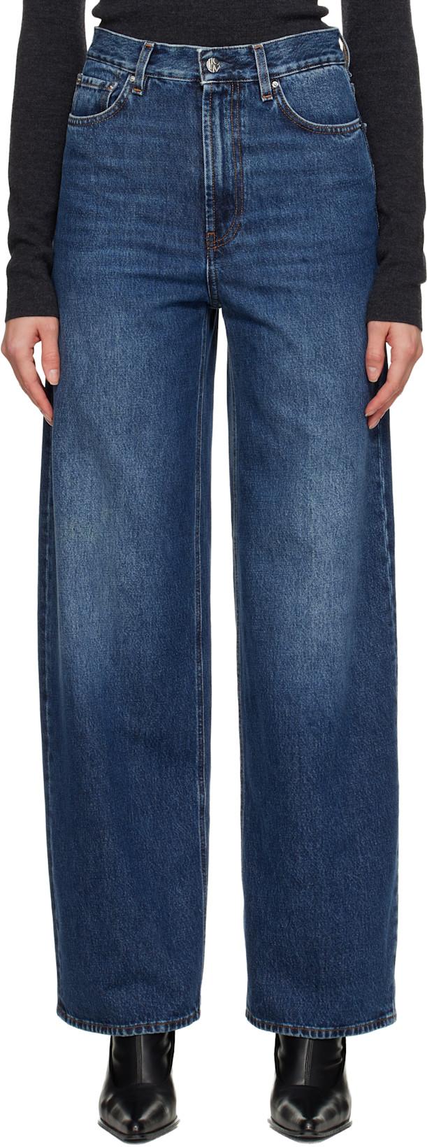 Blue Wide Leg Jeans by TOTEME