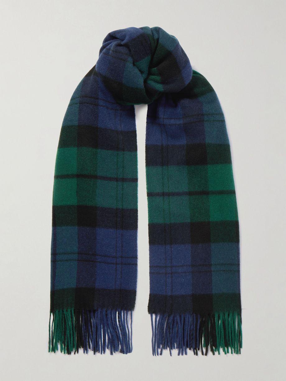 Checked cashmere and wool-blend scarf by TOTEME