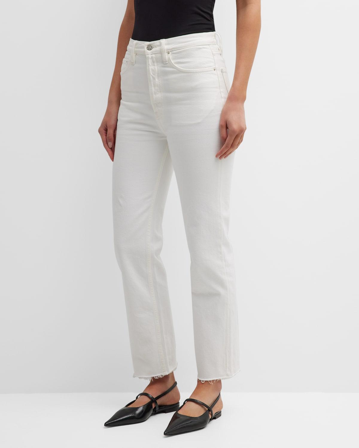 Classic Cut Straight-Leg Ankle Denim Jeans by TOTEME