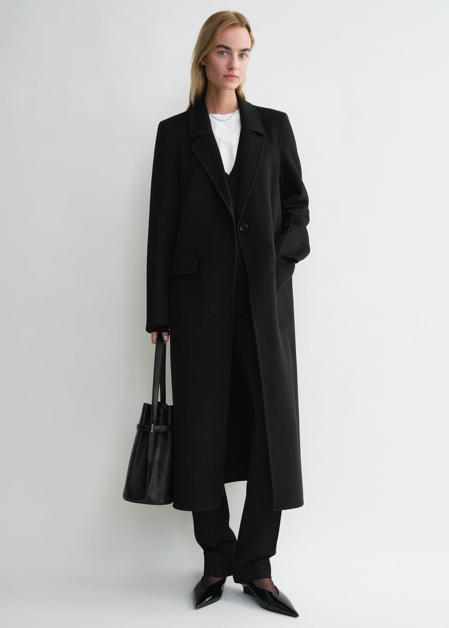 Classic doublé coat black by TOTEME