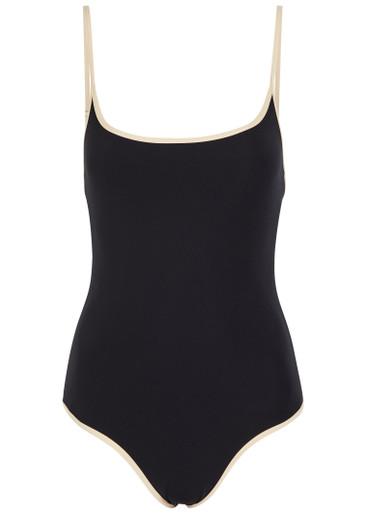 Contrasting-trim swimsuit by TOTEME