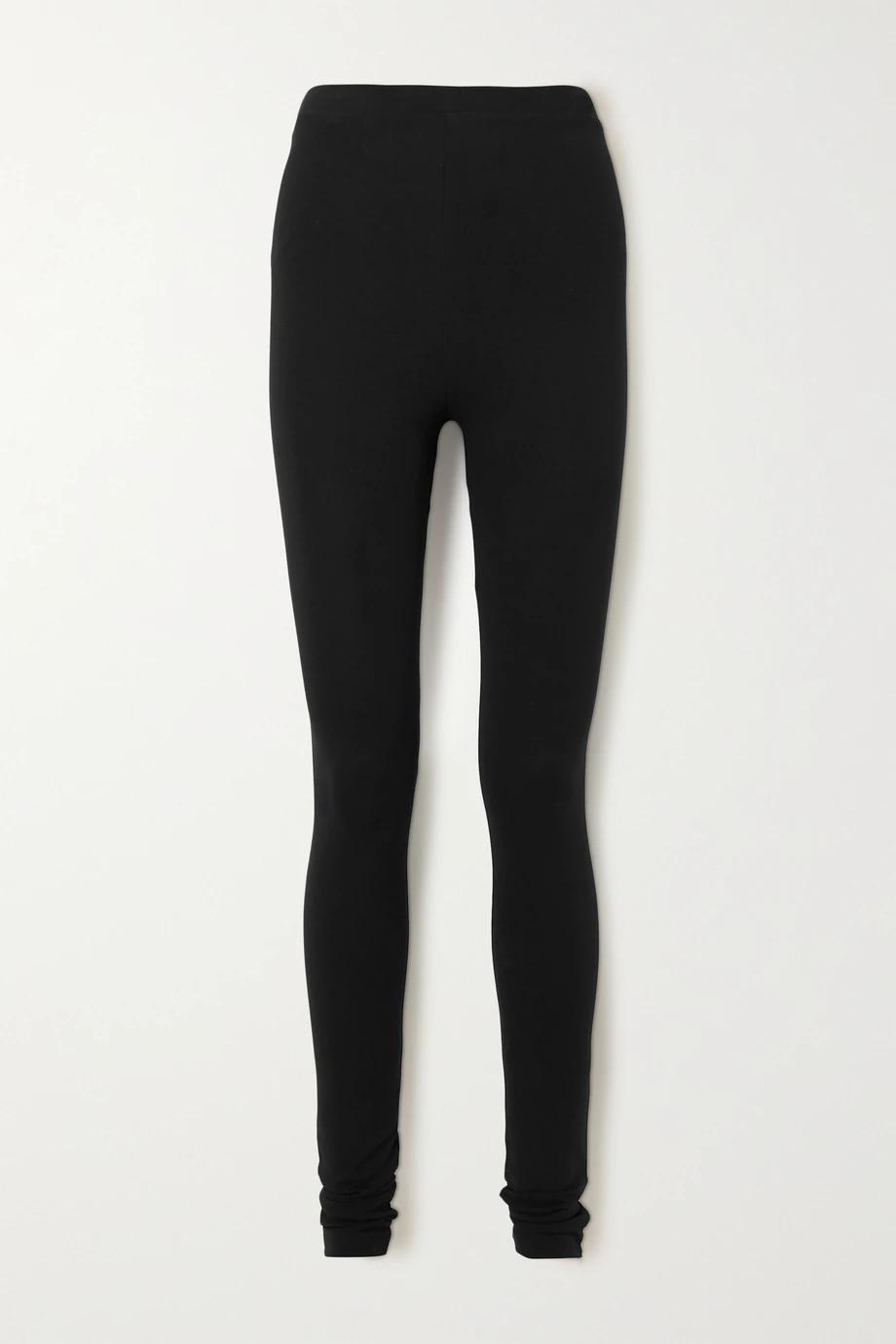 Cork stretch-jersey leggings by TOTEME