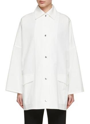 Cotton Twill Overshirt Jacket by TOTEME