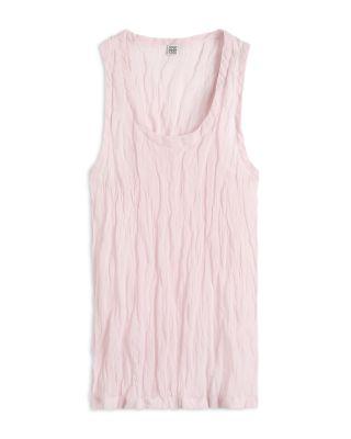 Crinkled Gauze Tank by TOTEME