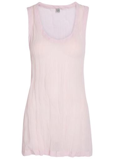 Crinkled gauze tank top by TOTEME