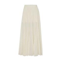 Crinkled plissé maxi skirt by TOTEME