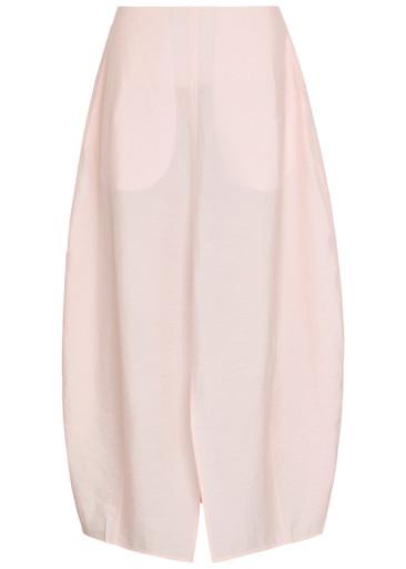 Crinkled silk-blend maxi skirt by TOTEME