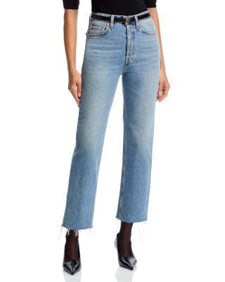 Cropped Jeans in Vintage Wash by TOTEME
