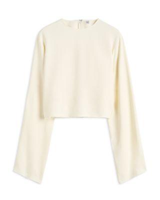 Cropped Sabl&eacute; Blouse by TOTEME