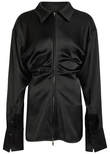 Draped satin shirt by TOTEME