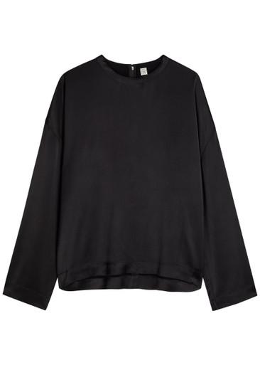 Draped satin top by TOTEME