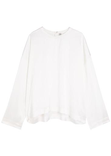 Draped satin top by TOTEME