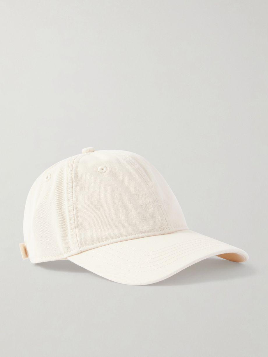 Embroidered organic cotton-twill baseball cap by TOTEME