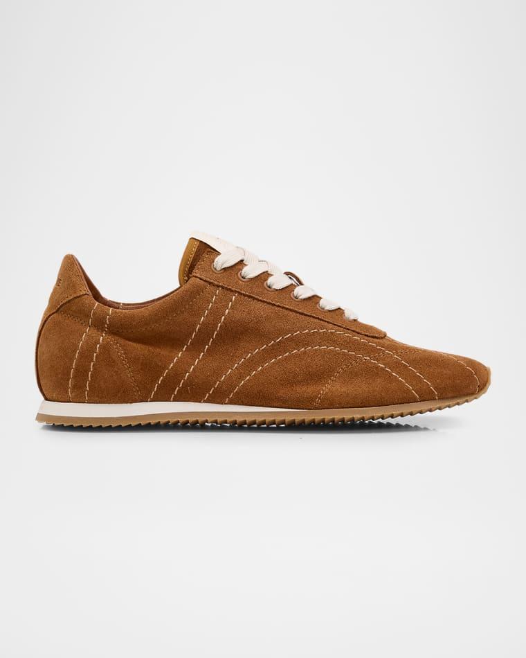 Flex Suede Low-Top Sneakers by TOTEME