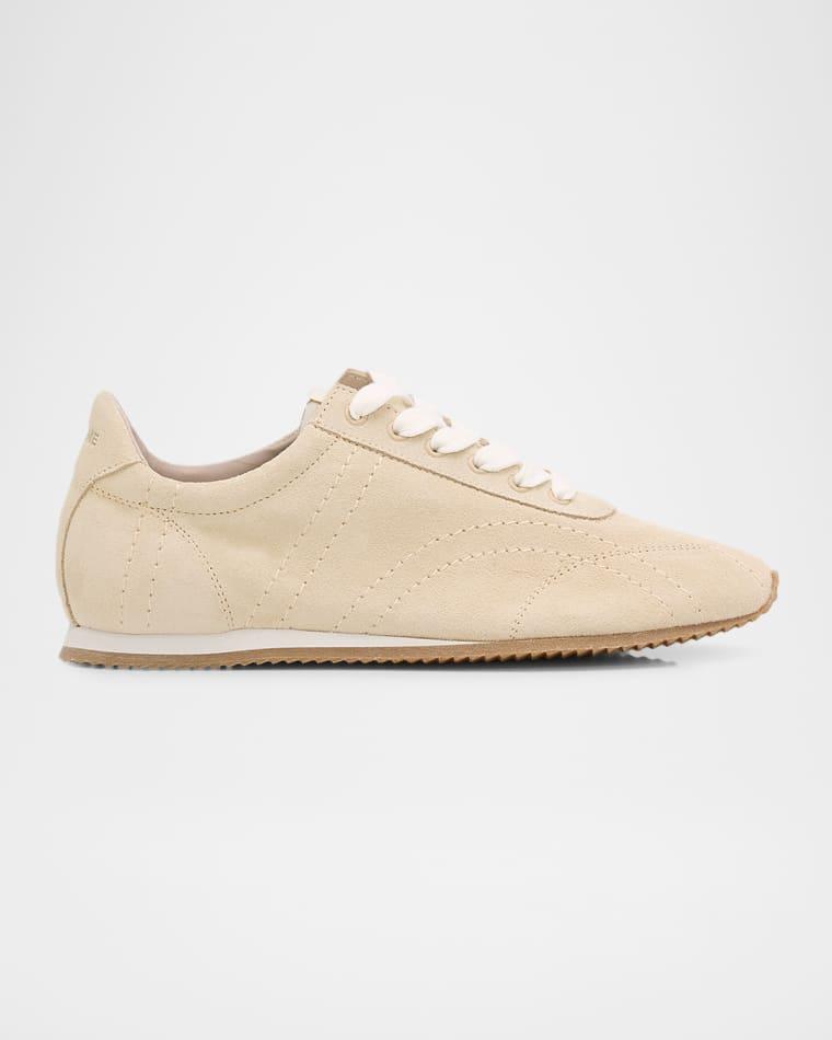 Flex Suede Low-Top Sneakers by TOTEME