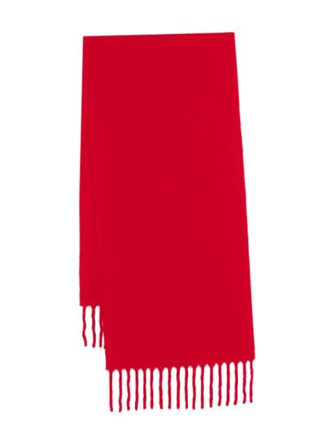 Fuzzy fringed scarf by TOTEME