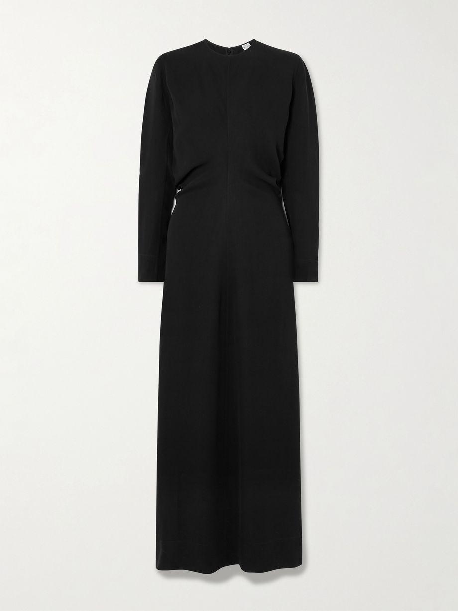 Garderob gathered crepe maxi dress by TOTEME